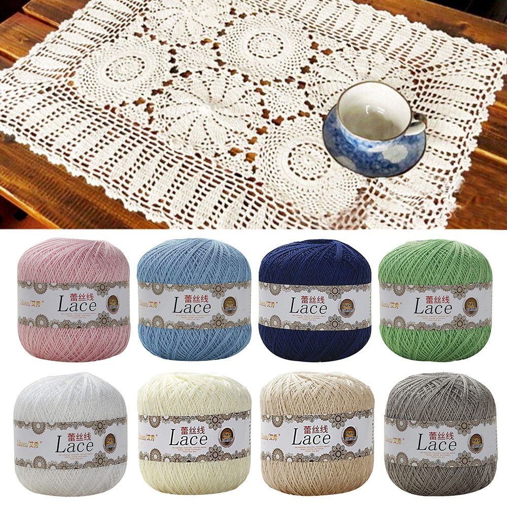 Cotton Embroidery Thread Skeins - 50G/Ball Zacht Katoenen Kant Garen Haak