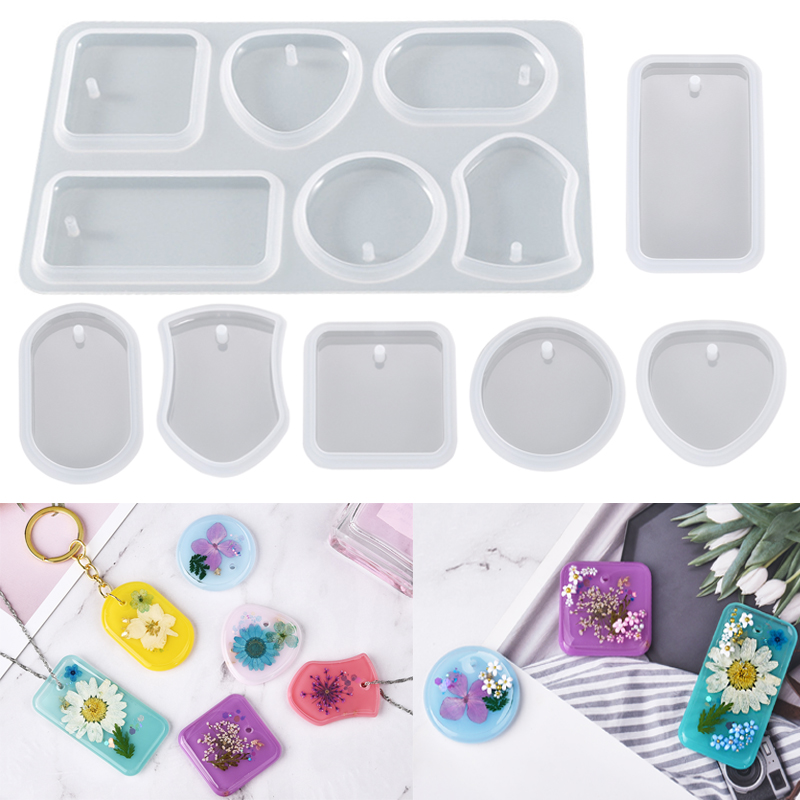Silicone Epoxy Resin Molds Set - Diy Sleutelhanger Hanger Siliconen Mal Set