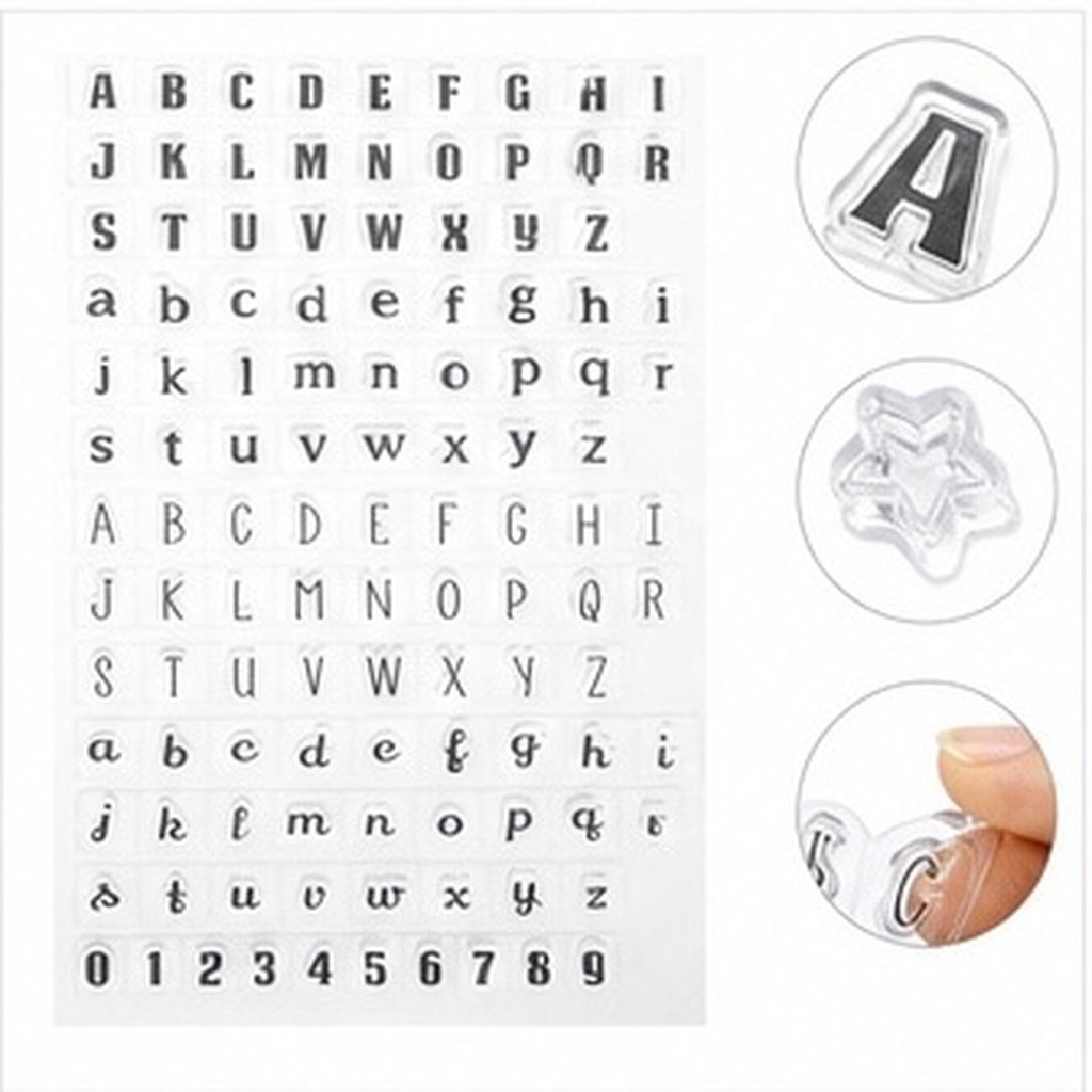 Clear Silicone Stamps For Card Making - 4 stuks transparante siliconen stempels met