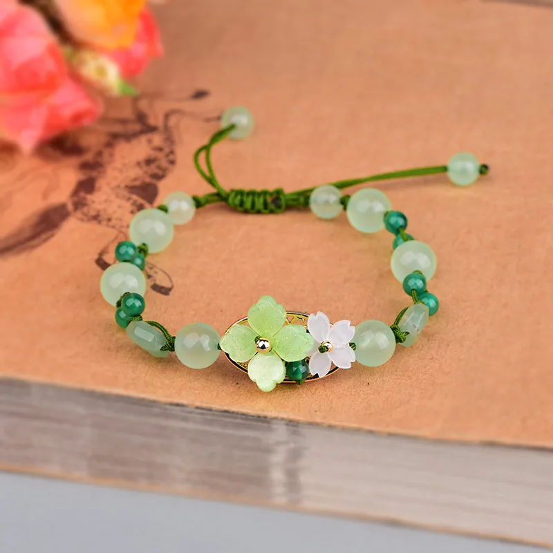 Groene Jade Bloem Armband Amul - Beading recensie en prijs
