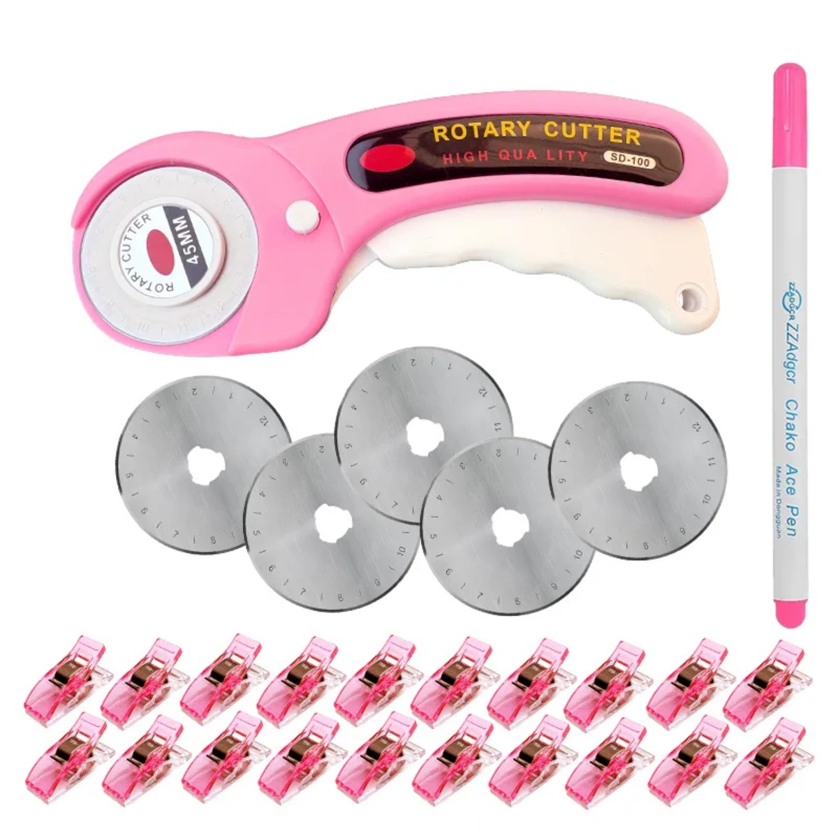 45mm roze patchwork roterende  - Rotary Cutter For Fabric 45Mm recensie en prijs