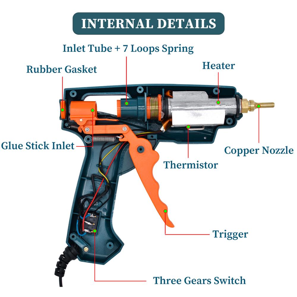 Hete Lijmpistool Enkel, Verpak - Hot Melt Glue Gun Cordless recensie en prijs
